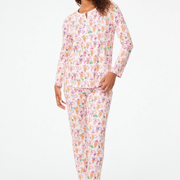 Roller Rabbit Charleston Monkey Pajamas - Picture 2 of 5